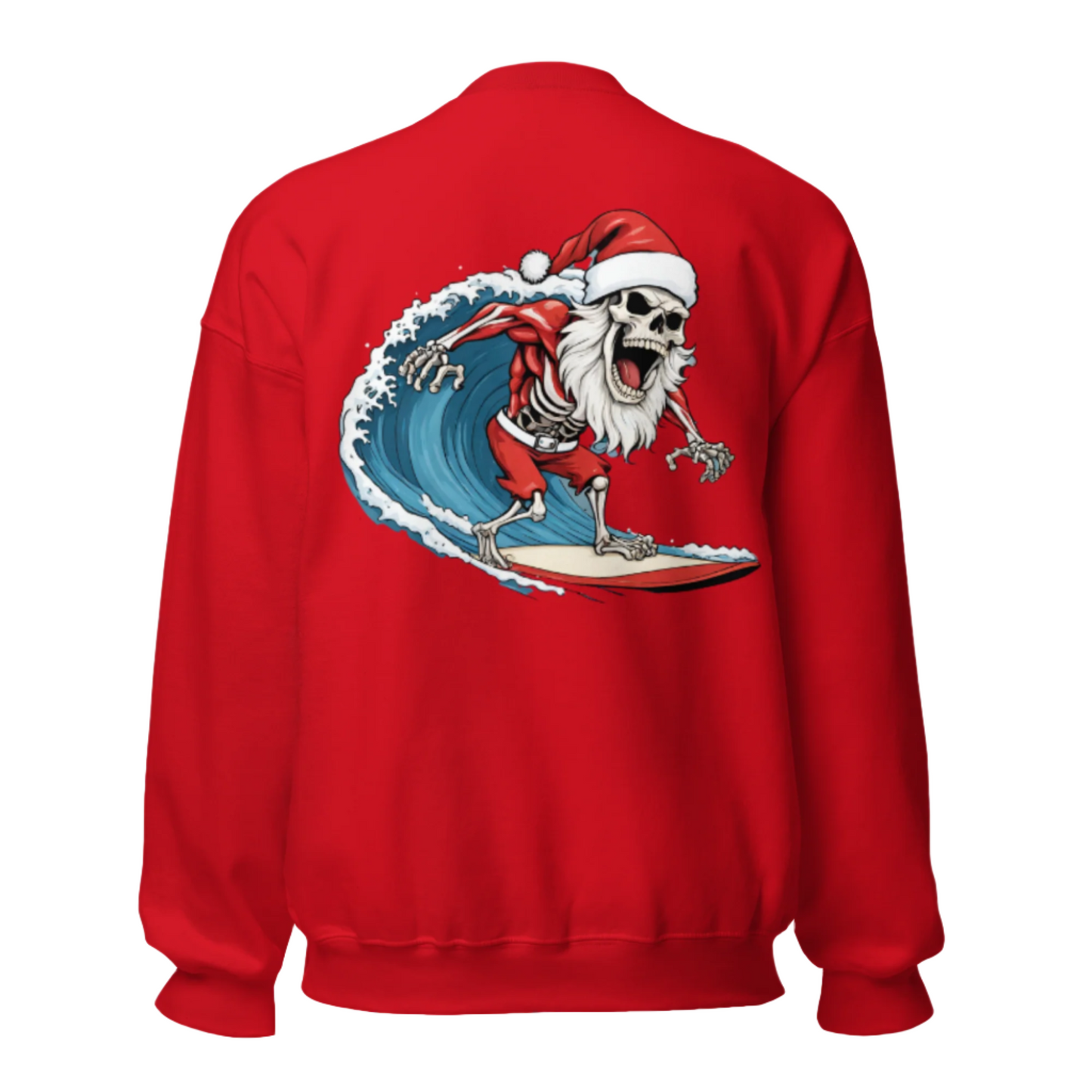 Santas Surfing Home | Crimson Red