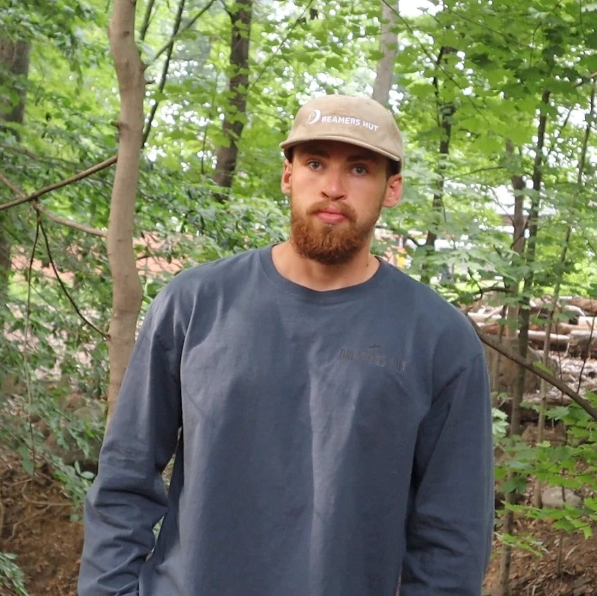 Corduroy Hats - White Embroidered